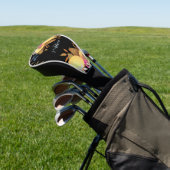 Lemon Chic Monogram Black Golf Headcover (In SItu)