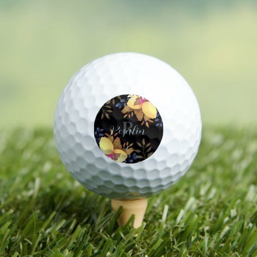 Lemon Chic Monogram Black Golfball (Insitu T-Shirt)