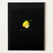 Lemon Chic Monogram Black Planer (Rückseite)