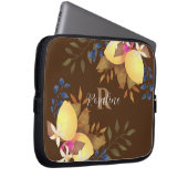 Lemon Chic Monogram Brown Electronics Bag Laptopschutzhülle (Vorne Rechts)