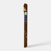 Lemon Chic Monogram Brown iPhone 15 Hülle (Linke Seite)