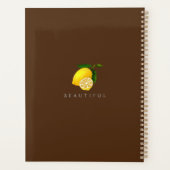 Lemon Chic Monogram Brown Planer (Rückseite)