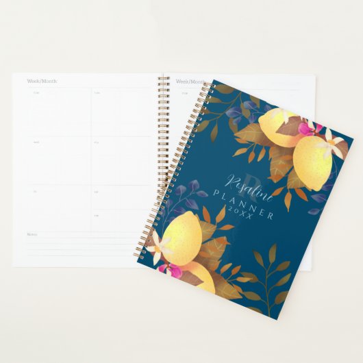 Lemon Chic Monogram Turquoise Planer (Anzeige)