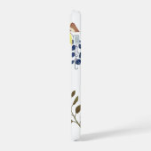 Lemon Chic Monogram White iPhone 15 Hülle (Linke Seite)