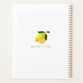Lemon Chic Monogram White Planer (Rückseite)
