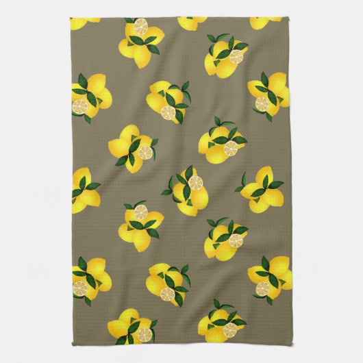 Lemon Chic Olive Geschirrtuch (Vertikal)
