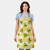 Lemon Chic Yellow Gingham Schürze (Getragen)
