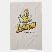 Lemon Chicken - Fun Food Design Geschirrtuch (Vertikal)