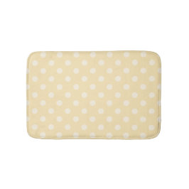 Lemon Chiffon gelbe Polka Punkte Badezimmerteppich Badematte