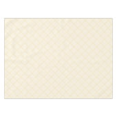 Lemon-Chiffon-Gelbe Quadrate-Tischdecke Tischdecke (Vorderseite (Horizontal))