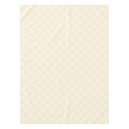 Lemon-Chiffon-Gelbe Quadrate-Tischdecke Tischdecke (Vorderseite)