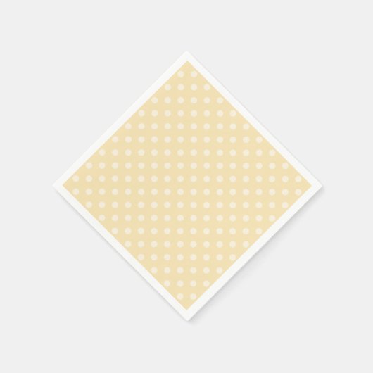 Lemon-Chiffon-Gelbpolka-Punkte benutzerdefinierte Serviette (Ecke)