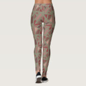 Lemon Chiffon Green Mosiac Pattern Leggings (Rückseite)