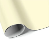 Lemon Chiffon Matte Wrapping Paper Geschenkpapier (Rolleneckpunkt)