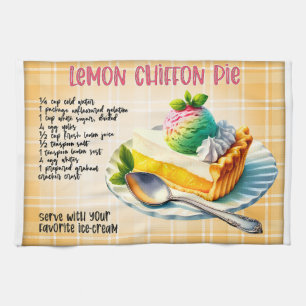 Lemon Chiffon Pie Rezpe Geschirrtuch
