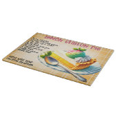 Lemon Chiffon Pie Rezpe Schneidebrett (Ecke)