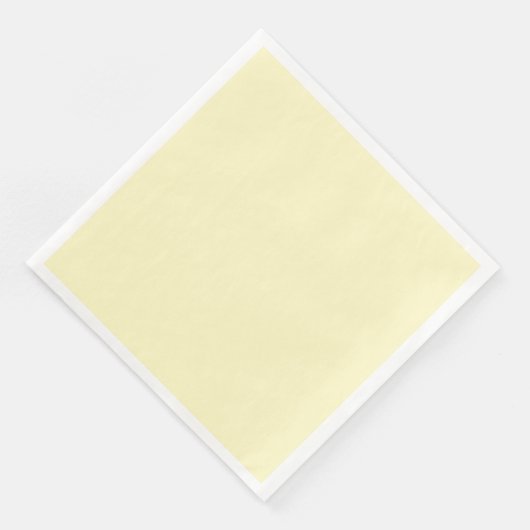 Lemon Chiffon Solid Color Anpassen Serviette (Ecke)
