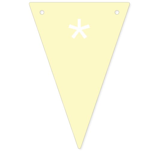 Lemon Chiffon Solid Color Anpassen Wimpelkette (Erste Fahne)