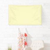 Lemon Chiffon Solid Color Banner (Insitu)