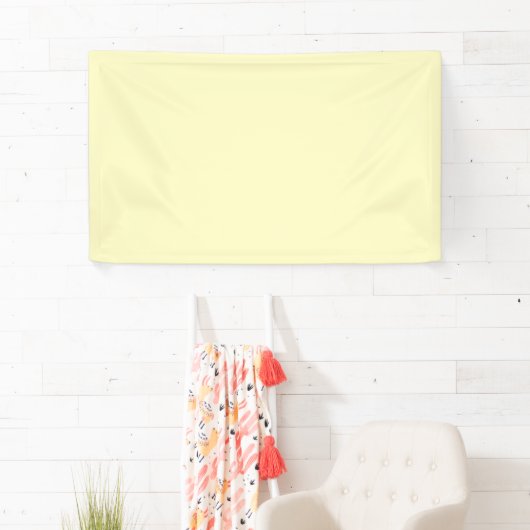Lemon Chiffon Solid Color Banner (Insitu)
