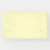 Lemon Chiffon Solid Color Banner (Horizontal)