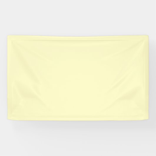 Lemon Chiffon Solid Color Banner (Horizontal)