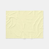 Lemon Chiffon Solid Color Fleecedecke (Vorderseite (Horizontal))