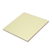 Lemon Chiffon Solid Color Fliese (Seite)