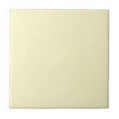 Lemon Chiffon Solid Color Fliese (Vorderseite)