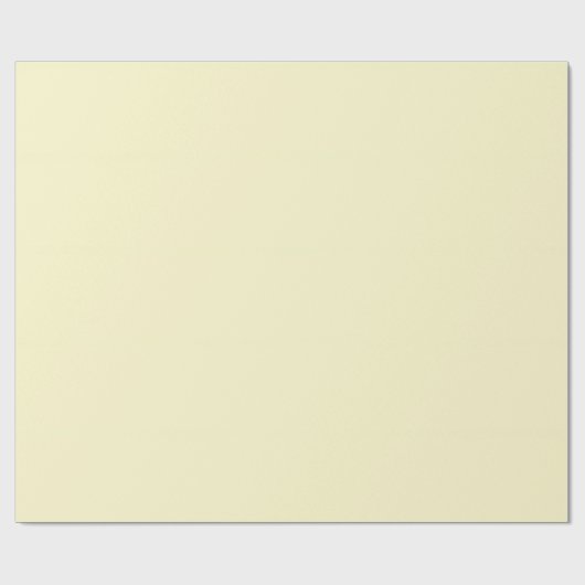 Lemon Chiffon Solid Color Geschenkpapier (Flach)