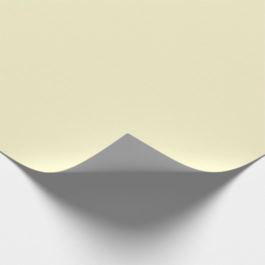 Lemon Chiffon Solid Color Geschenkpapier (Ecke)