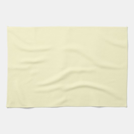 Lemon Chiffon Solid Color Geschirrtuch (Horizontal)