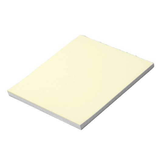 Lemon Chiffon Solid Color Notizblock (Rotiert)