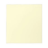 Lemon Chiffon Solid Color Notizblock (Vorderseite)