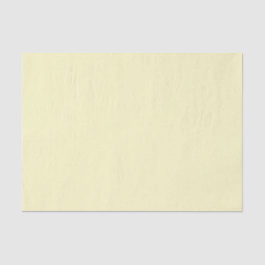 Lemon Chiffon Solid Color Seidenpapier (Vorderseite)