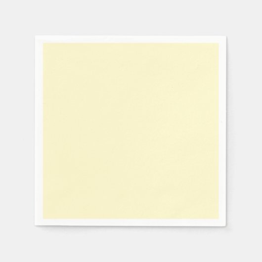 Lemon Chiffon Standard Cocktail Paper Napkin Serviette (Vorderseite)