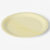 Lemon Chiffon Watercolor Pappteller (Schrägansicht)