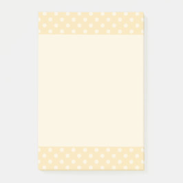 Lemon chiffongelbe Polka-Punkte Postit Notizblock