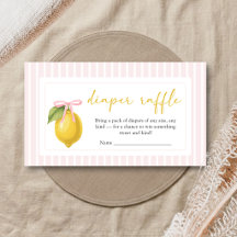 Lemon Ciao Baby Shower Windel-Raffle