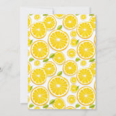 Lemon Citrus 60. Geburtstag Einladung (Rückseite)