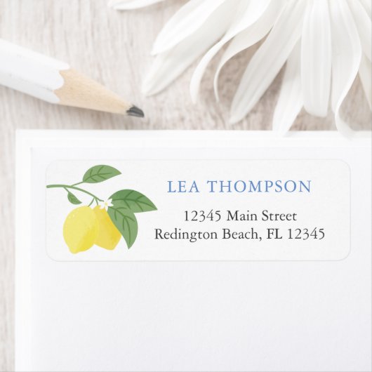 Lemon Citrus Address Labels (Insitu)