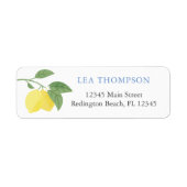 Lemon Citrus Address Labels (Vorne)