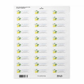 Lemon Citrus Address Labels (Vorne)