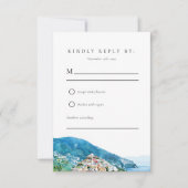 Lemon Citrus Amalfi Coast Wedding RSVP (Vorderseite)