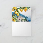 Lemon Citrus Amalfi Küste Brautparty Dankeskarte (Innenseite)