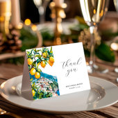 Lemon Citrus Amalfi Küste Brautparty Dankeskarte