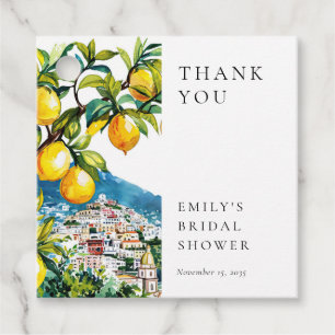 Lemon Citrus Amalfi Küste Brautparty Geschenkanhänger