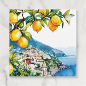 Lemon Citrus Amalfi Küste Brautparty Geschenkanhänger (Rückseite)