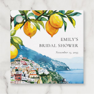 Lemon Citrus Amalfi Küste Brautparty Geschenkanhänger