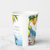 Lemon Citrus Amalfi Küste Brautparty Pappbecher (Rechts)